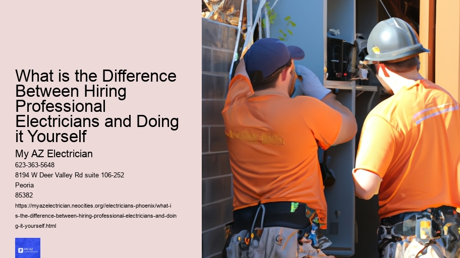 What is the Difference Between Hiring Professional Electricians and Doing it Yourself